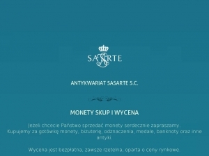 Antykwariat numizmatyczny Sasarte jest w Warszawie
